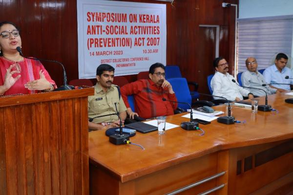 Symposium on Kerala Anti-Social Activities (Prevention) Act-2007 at Pathanamthitta